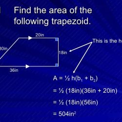 Areas of trapezoids rhombuses and kites