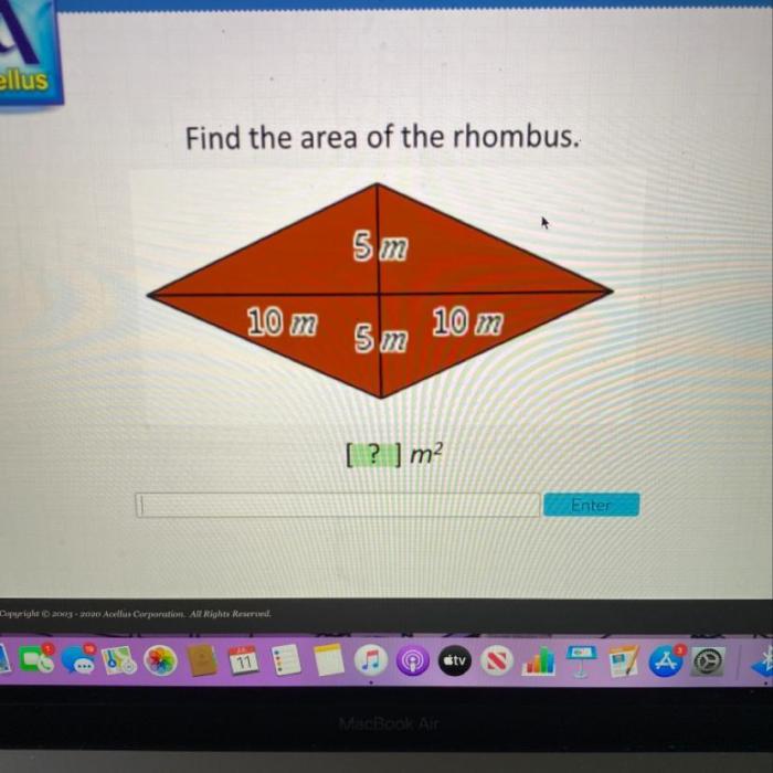 Rhombus area acellus find enter