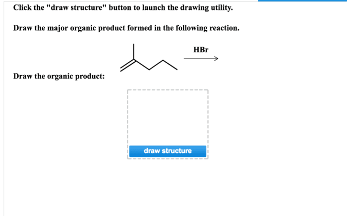 Formed major draw following reaction homeworklib