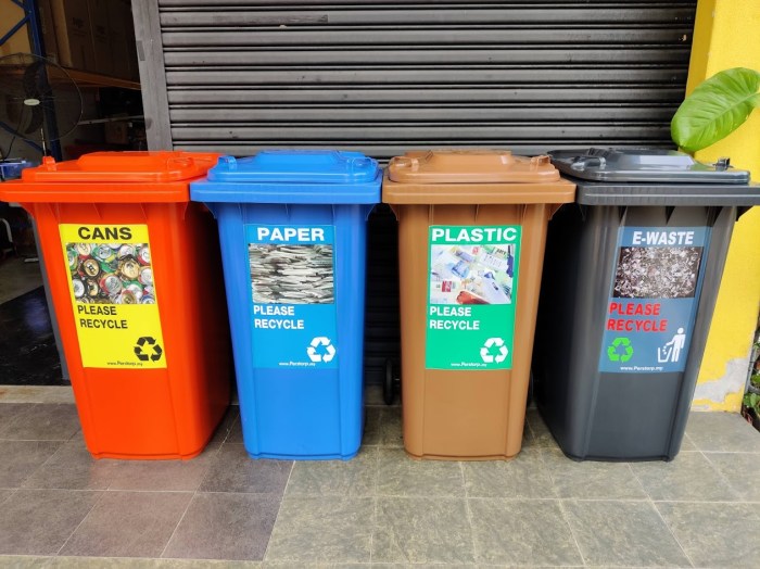 A range has a large bin for storing munitions waste