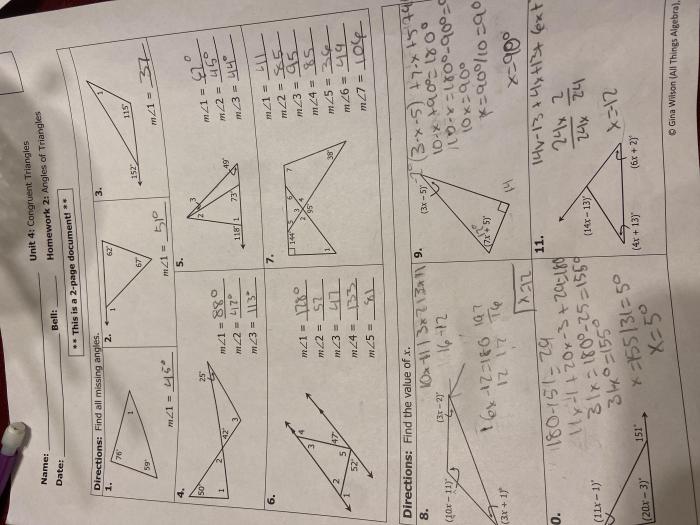 Unit 5 relationships in triangles quiz 5-1 answer key